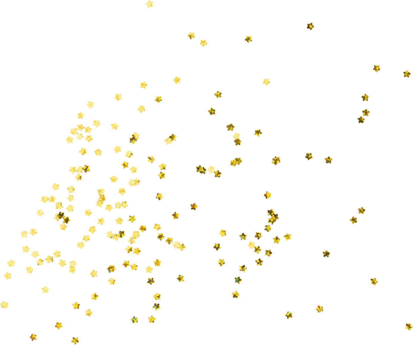 Scattered Gold Star Confetti